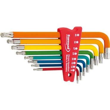 Right-angled TORX wrench set, with ball head EASY COLOUR type 5889